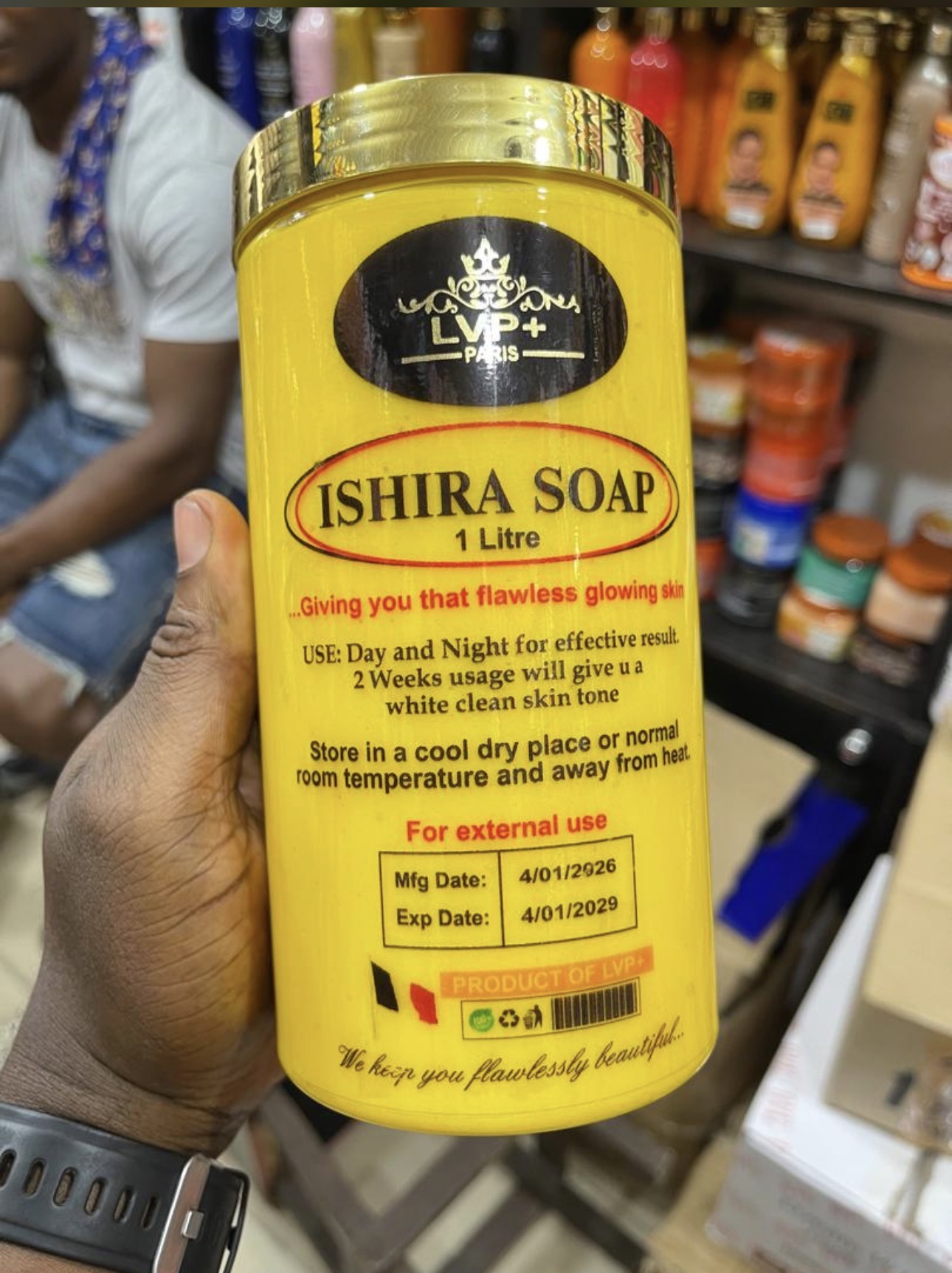 LVP PARIS Ishira Super Whitening Soap 1000g (visible Results In 7days)