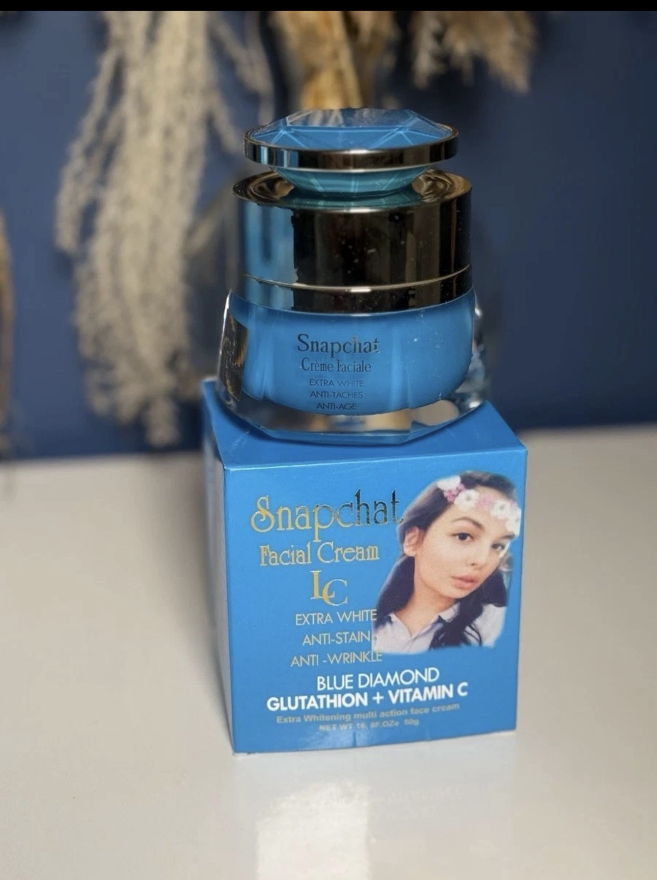 Lait Snapchat Diamant Bleu Lightening Face Cream 50ml
