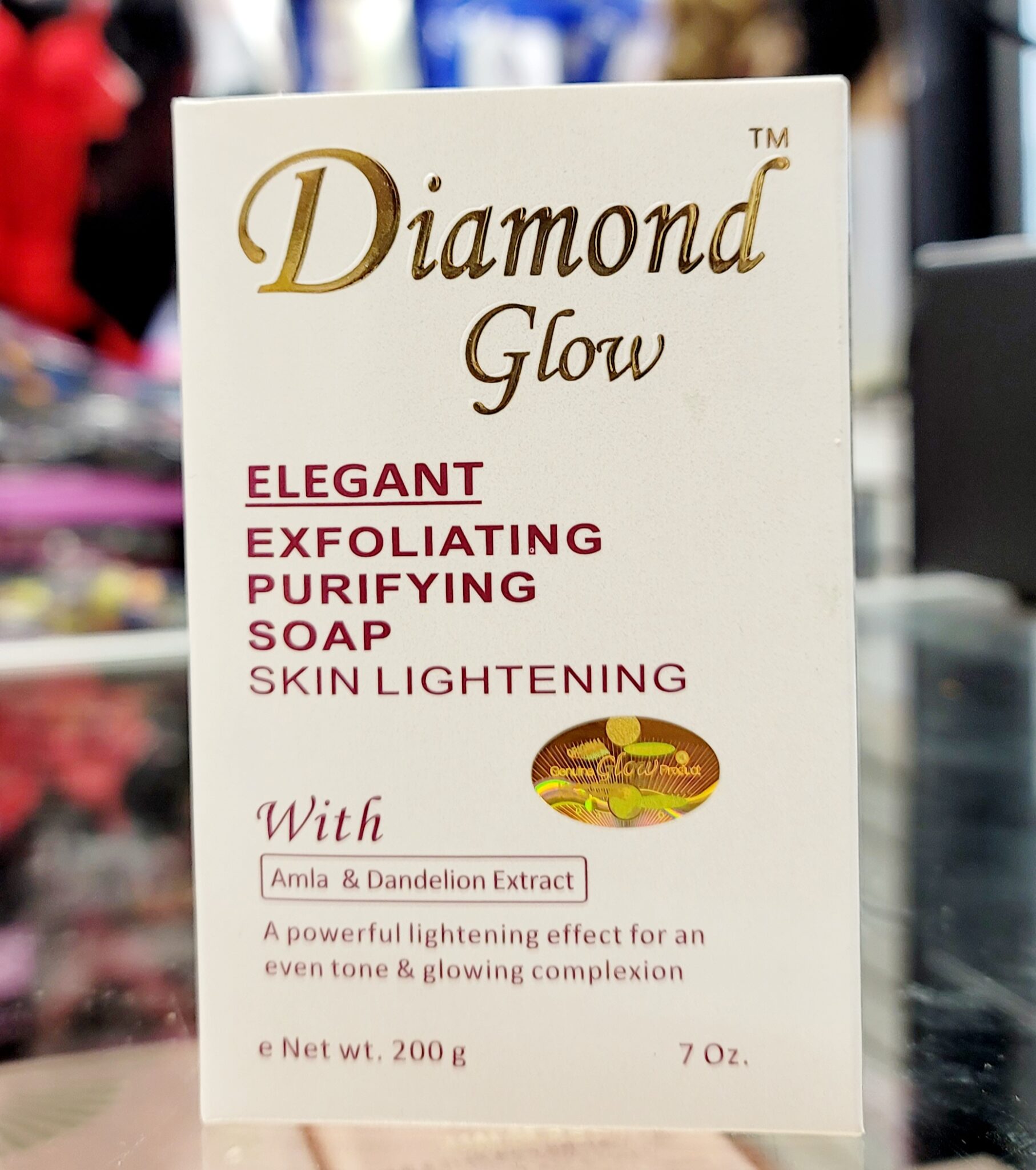 Diamond Glow Elegant Exfoliating Purifying Whitening Soap 200g