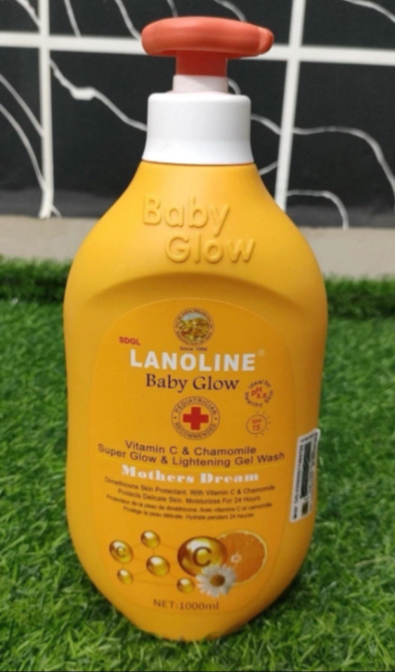 LAMOLINE Baby Glow Vitamin C & Chamomile Super Glow & Lightening Gel Wash 1000ml