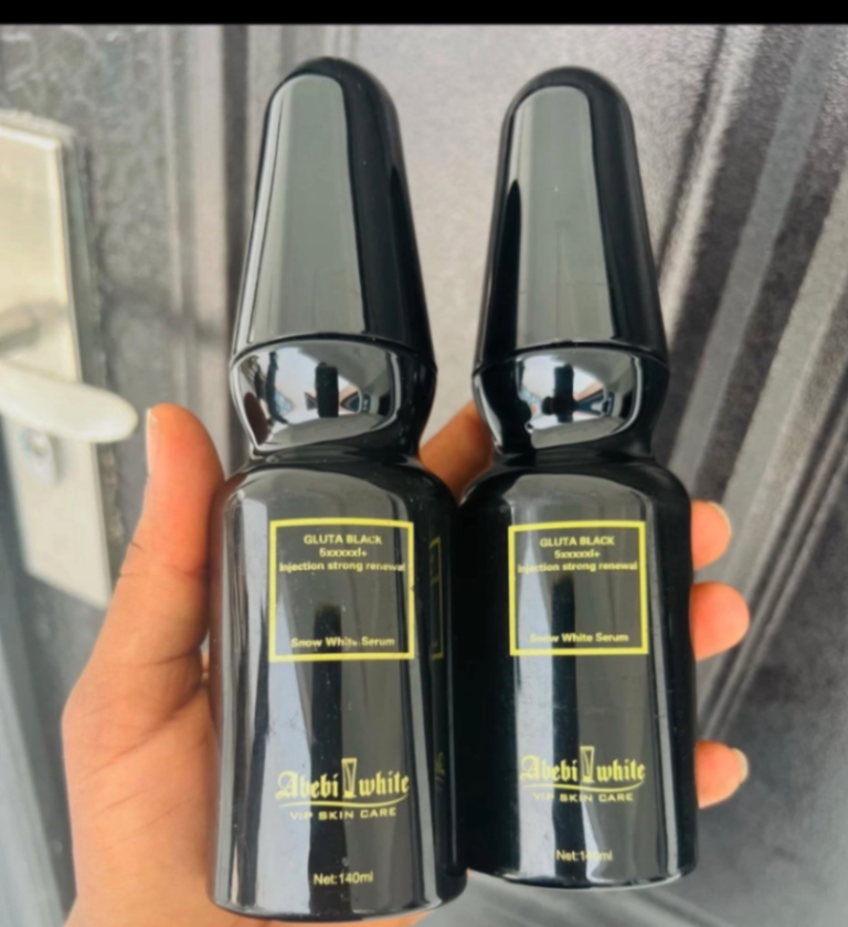 Abebi White Gluta Black 5xxxxxl+ Injection Strong Renewal Snow White Serum 140ml