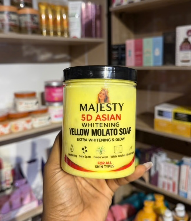 Majesty 5D Asian Whitening Yellow Molato Soap 500ml