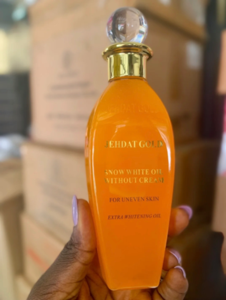 JEHDAT Gold  Snow White Body Oil Without Cream 250ml