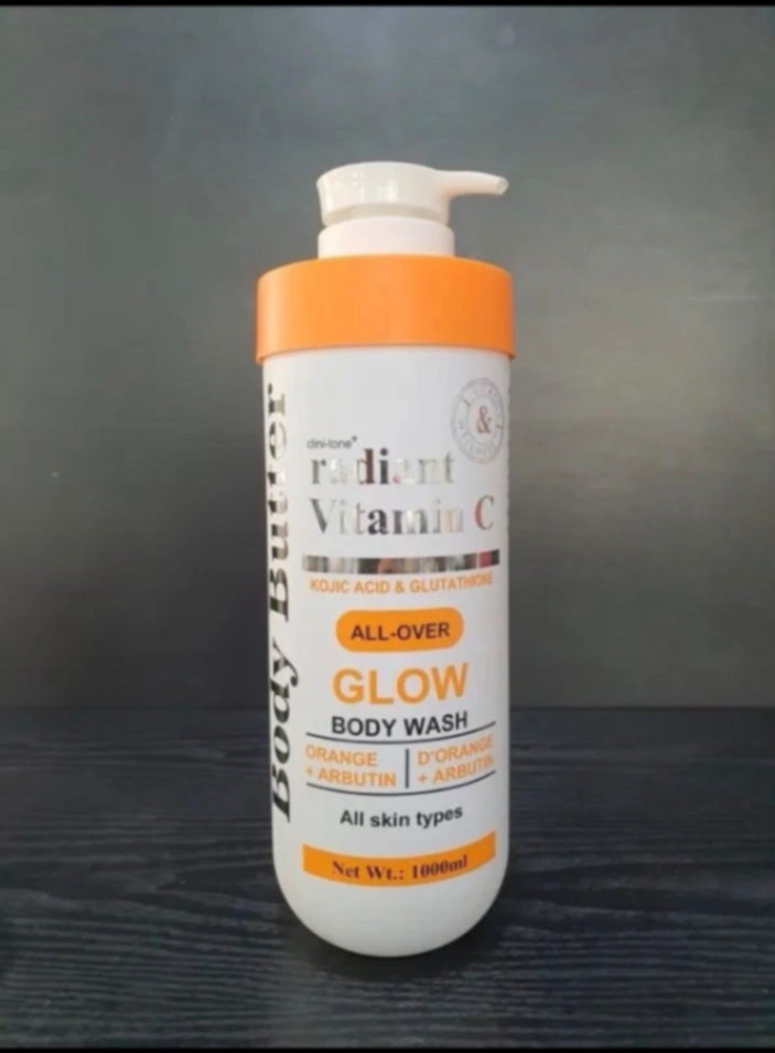 Clini-tone Radiant Vitamin C Body Butter Body Wash 1000ml (kojic & Glutathione)