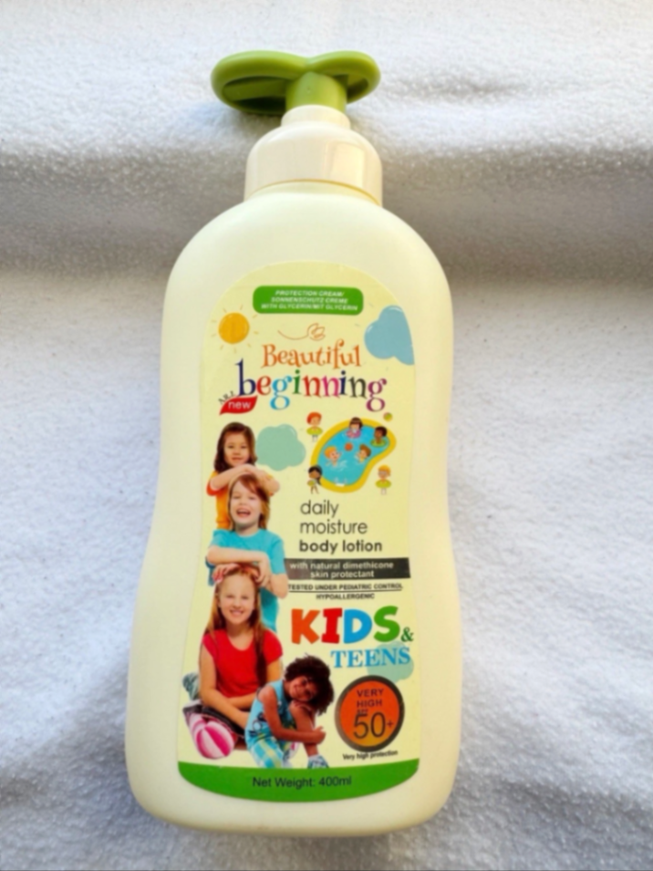 Beautiful Beginning Kids & Teen Brightening Lotion 400ml - Spf 50