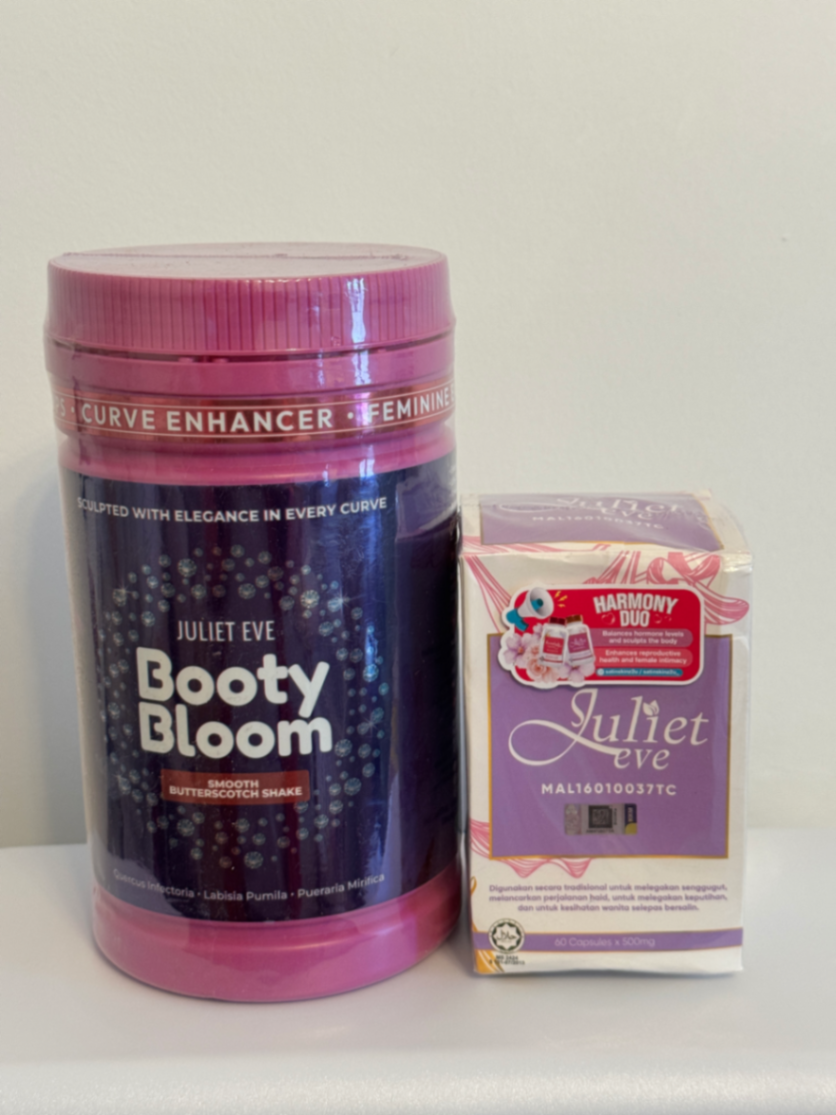 Juliet Eve Booty Bloom Curve Enhancer Booty Booster + Juliet Eve Pills -2pcs Set