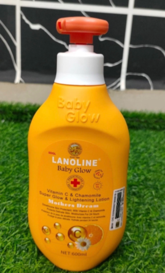 Lamoline Baby Glow Vitamin C & Chamomile Super Glow & Lightening Lotion_ 600ml