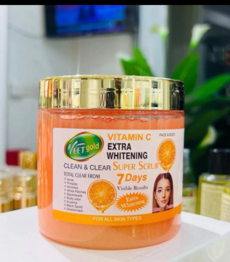 Veetgold Vitamin C Extra Whitening Super Scrub 500g 7days Visible Result