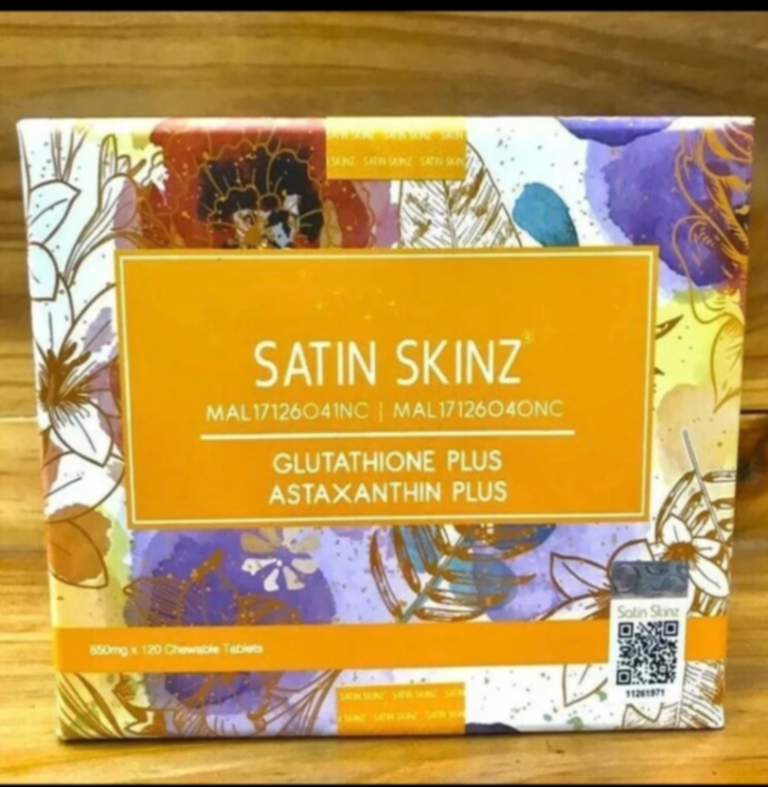 2-in-1 Satin Skinz Glutathione Plus & Astaxanthin Plus Anti Aging Acne Skin Tabs
