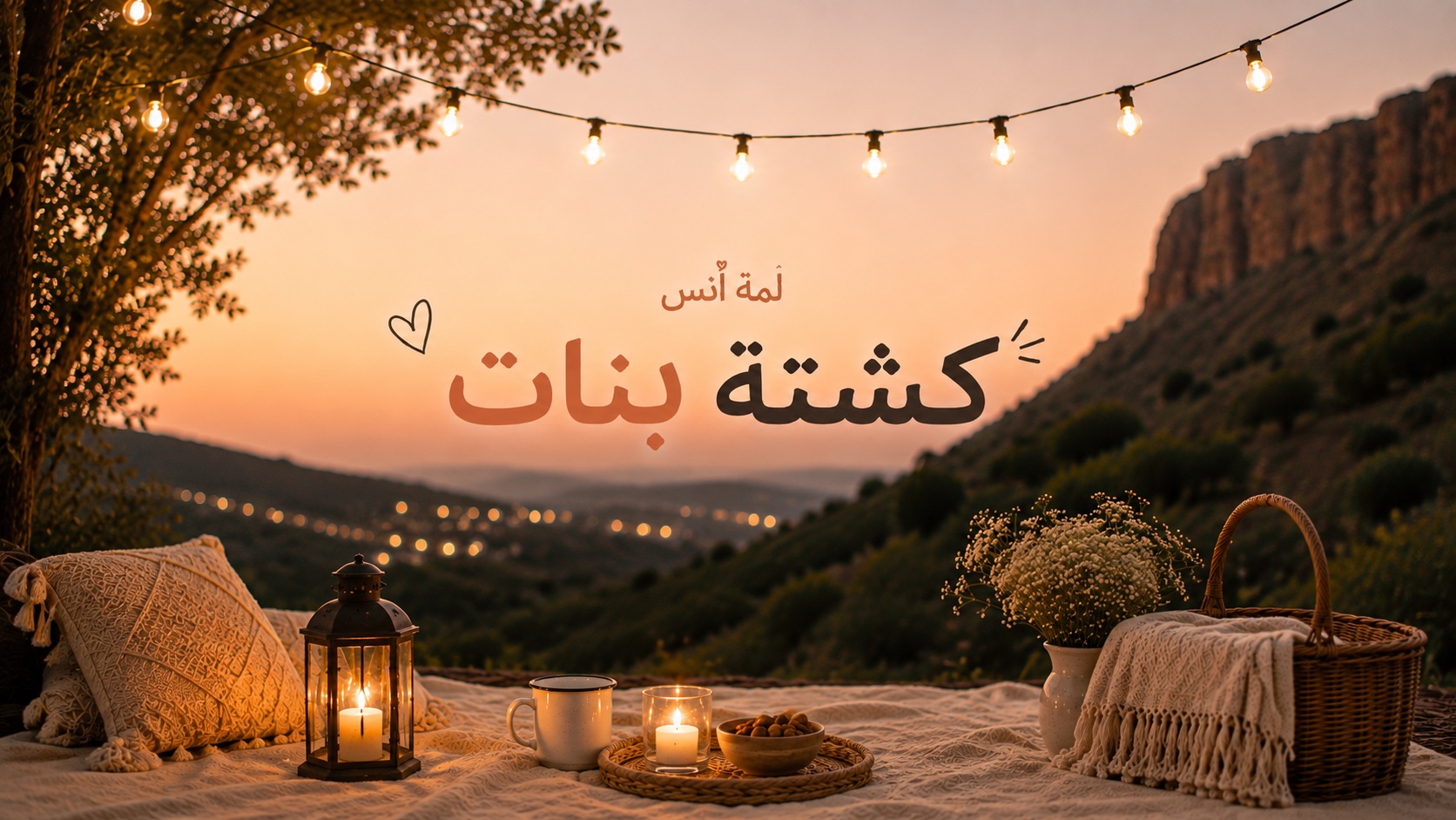 🧡 لمّة أُنس | كشتة بنات 🪑