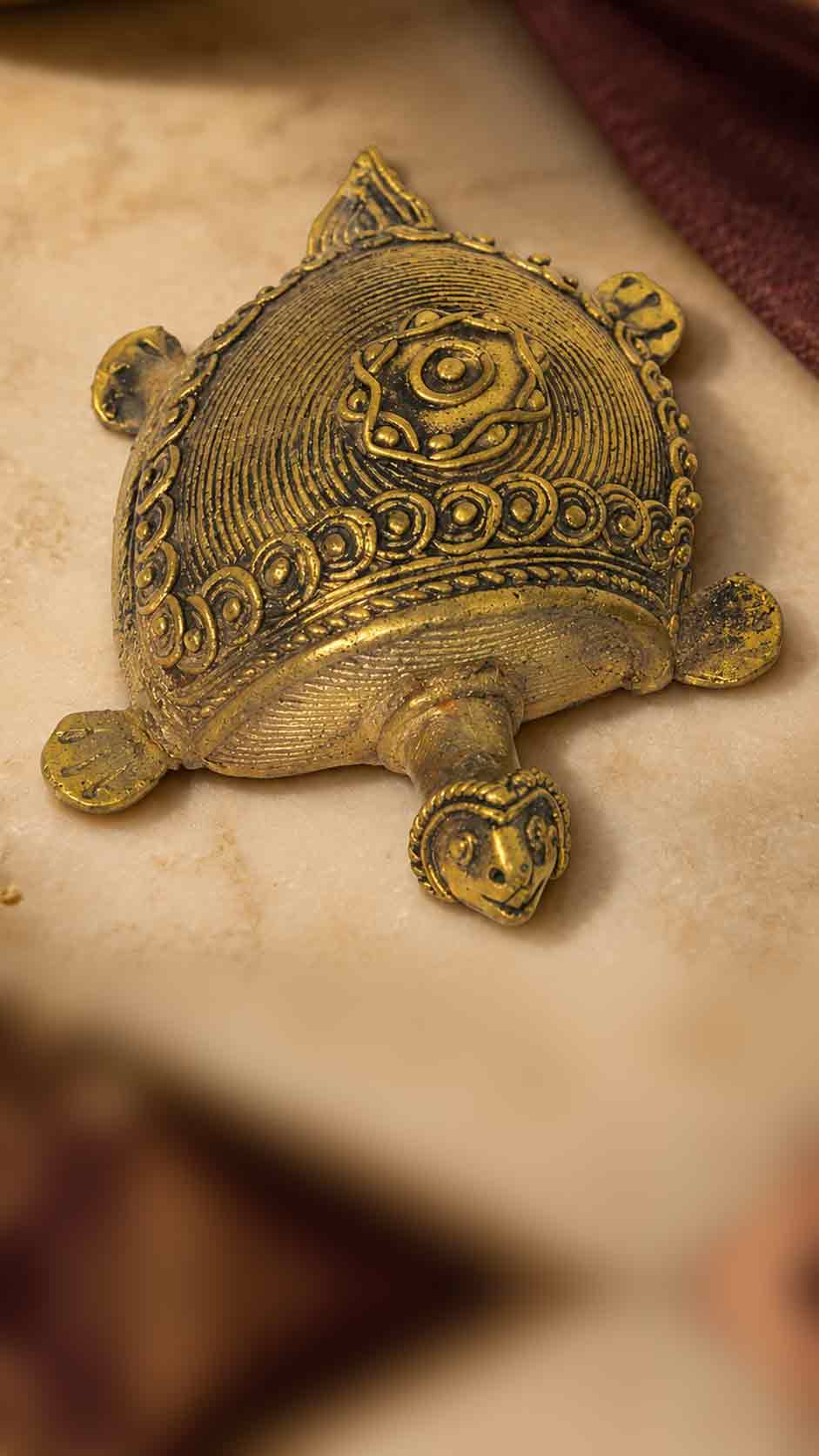 Brass Turtle Decor