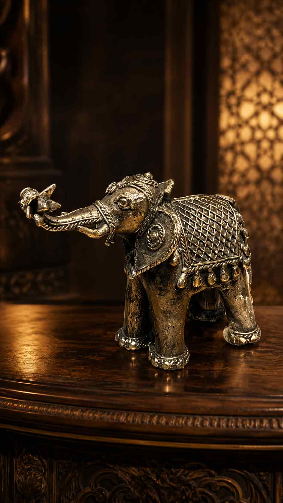 Handcrafted Heritage: The Royal Brass Elephant