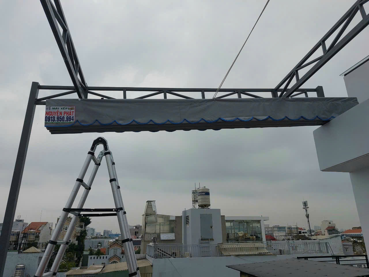 Mẫu mái hiên, mái xếp di động – 06