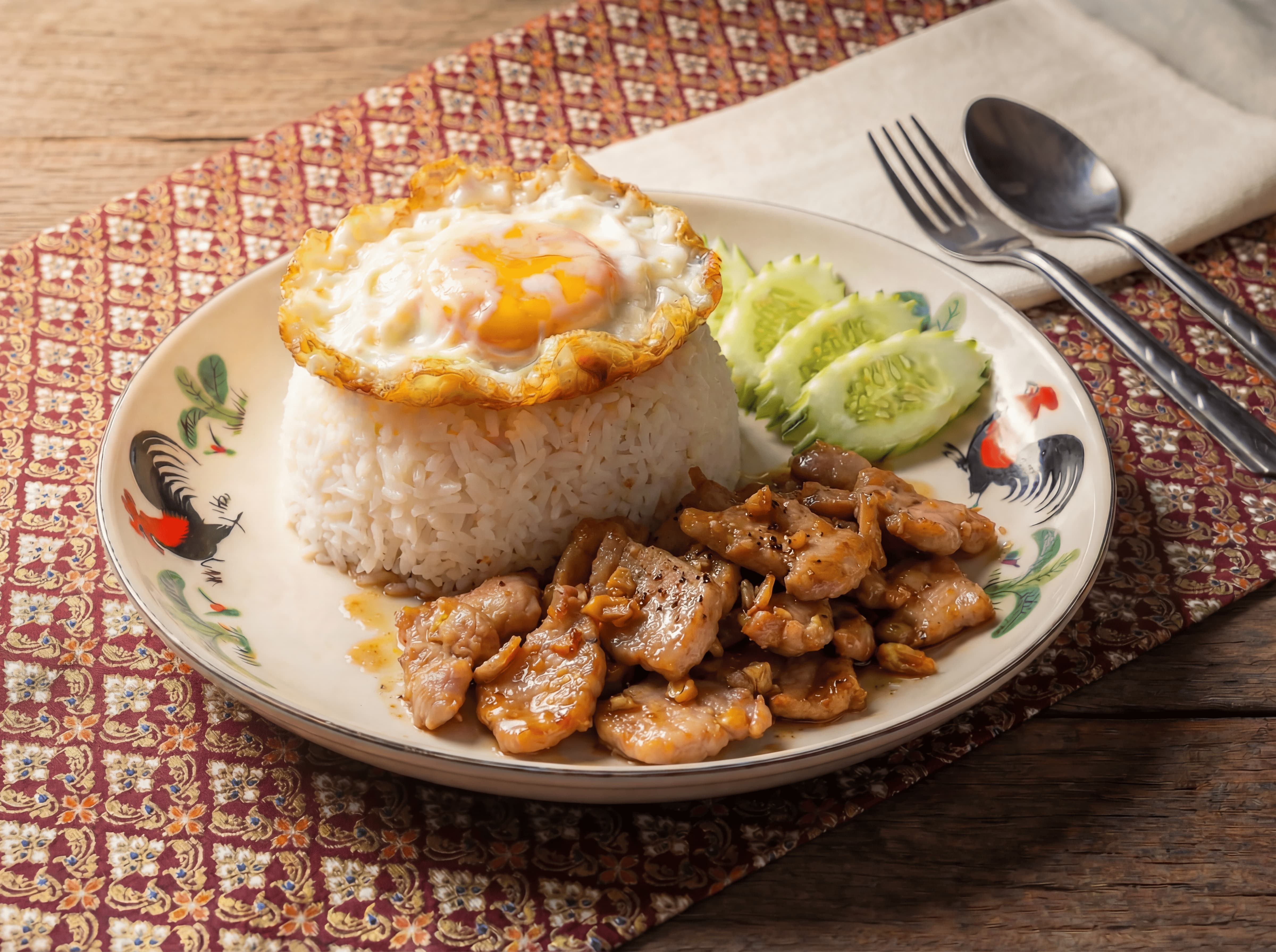 蒜香豬肉飯