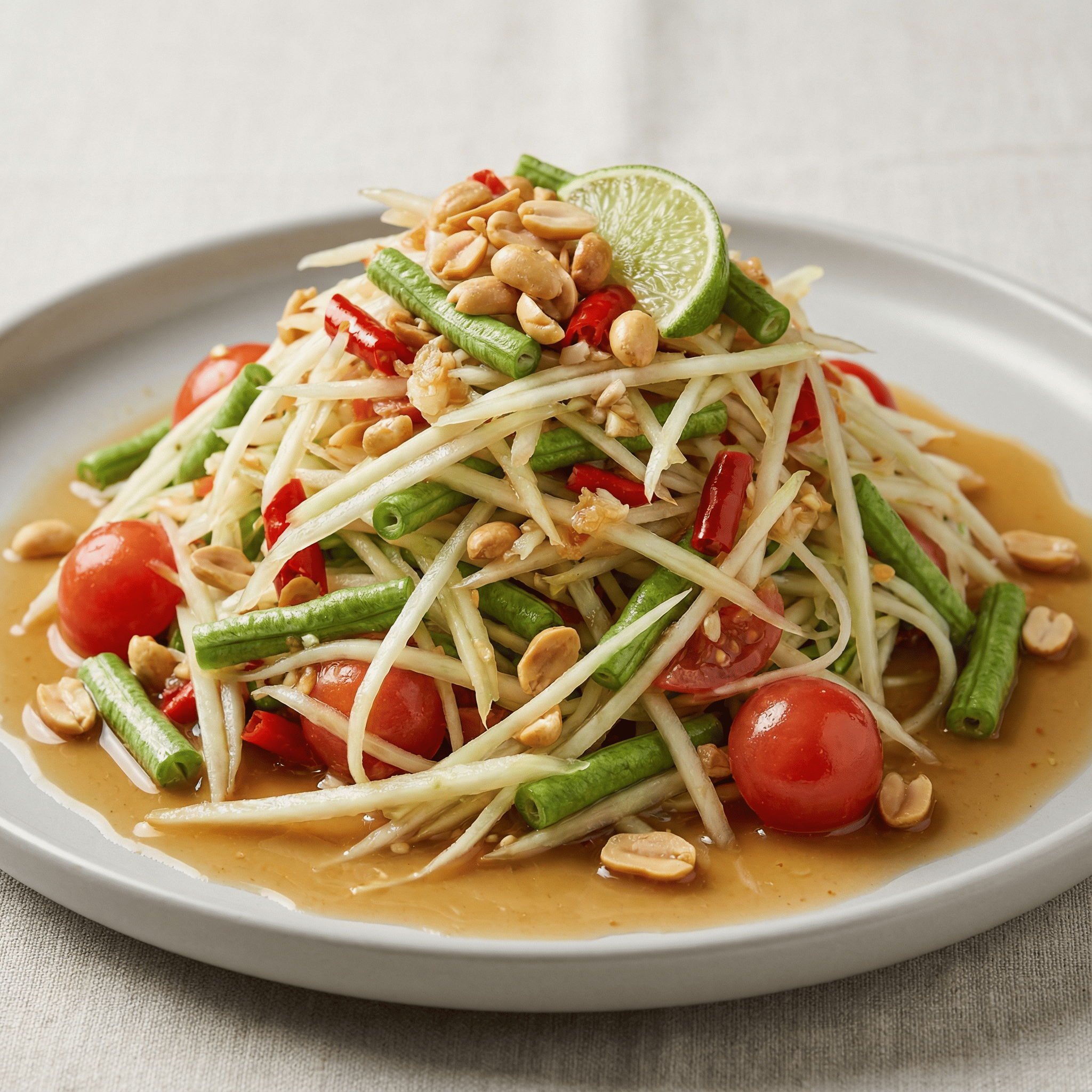 醃螃蟹青木瓜沙拉