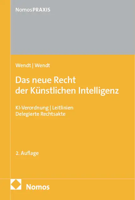 Buch: Das neue Recht der Künstlichen Intelligenz