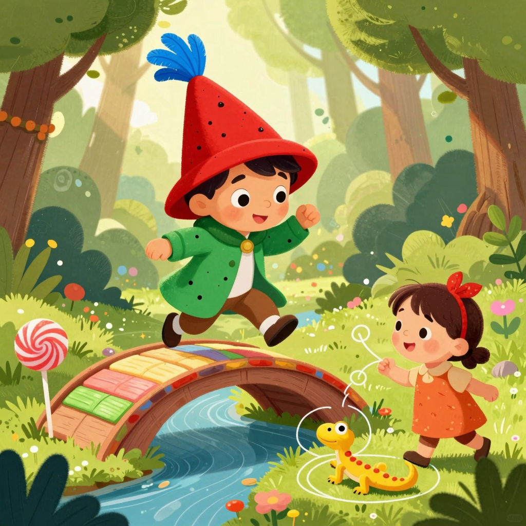 سباق الفقاعات عبر جسور الحلوى