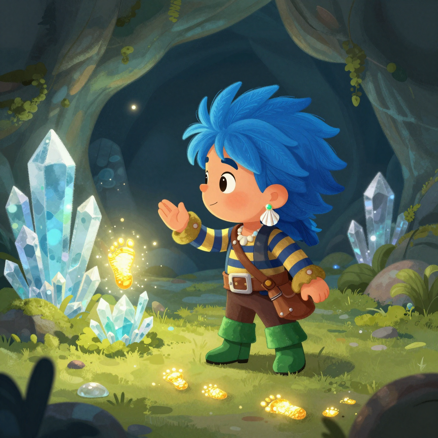 The Trail of Glimmer-Gone Footprints