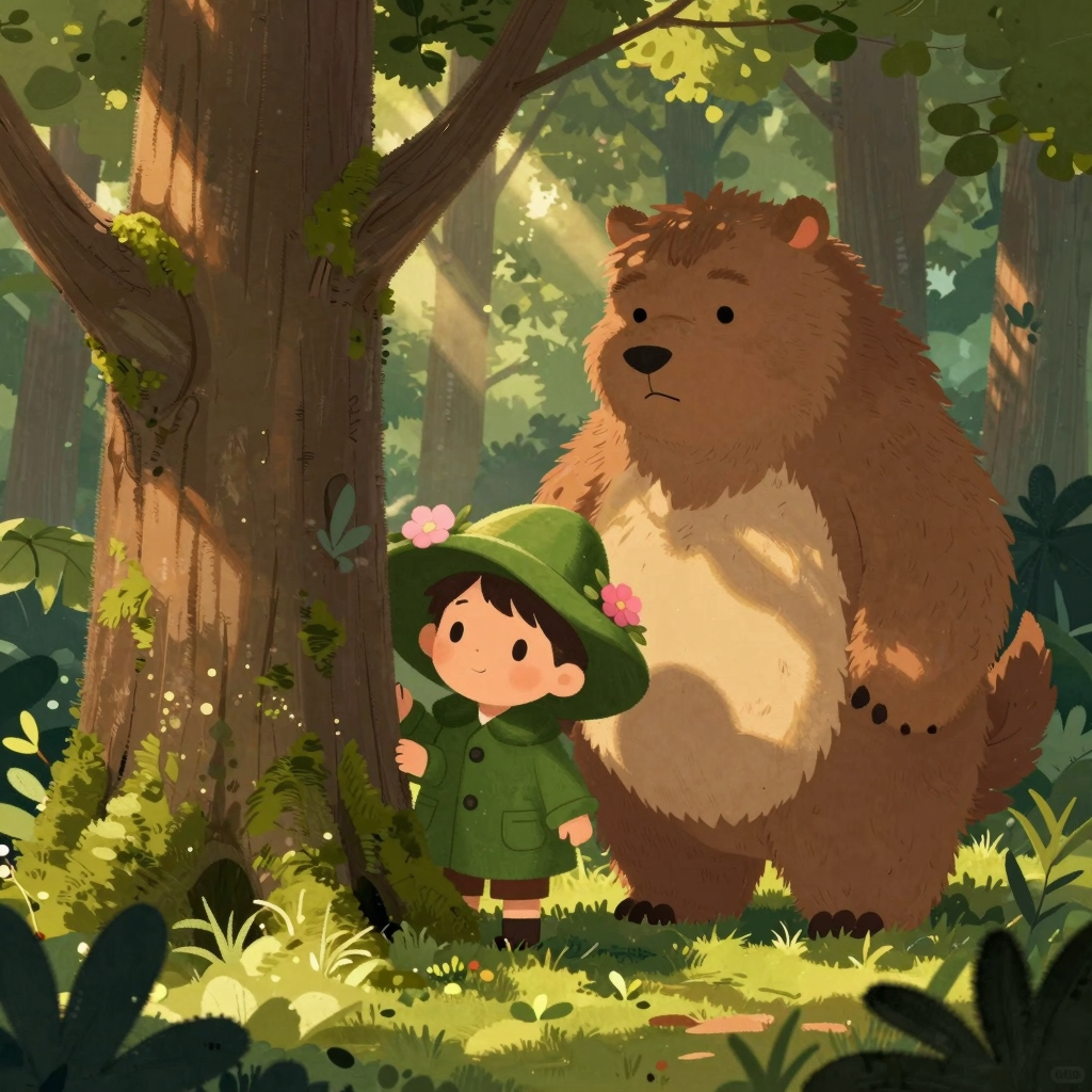 سر اللمعة الخفية بين الأشجار