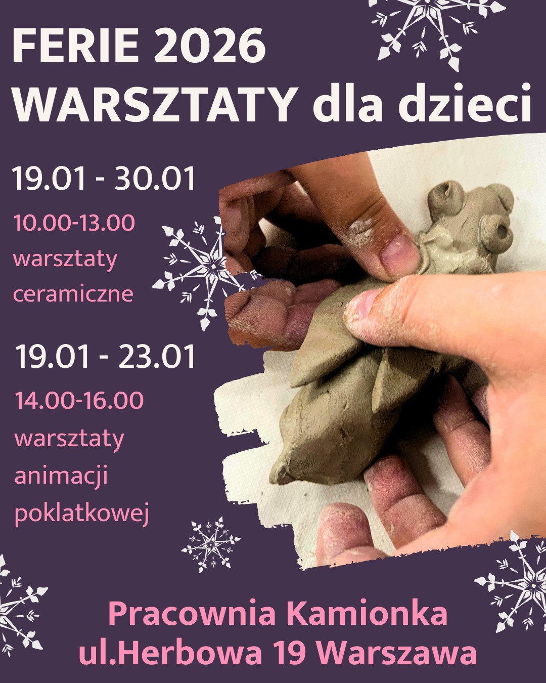 Pracownia Ceramiczna Kamionka - warsztaty ceramiczne Warszawa
