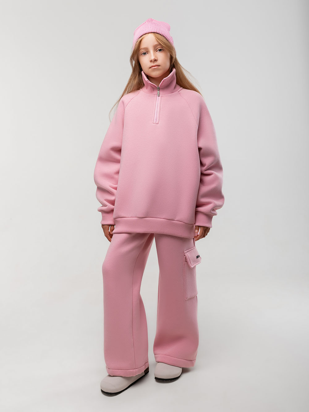 Костюм на полузамке с начёсом Артикул: 46-107MU 3