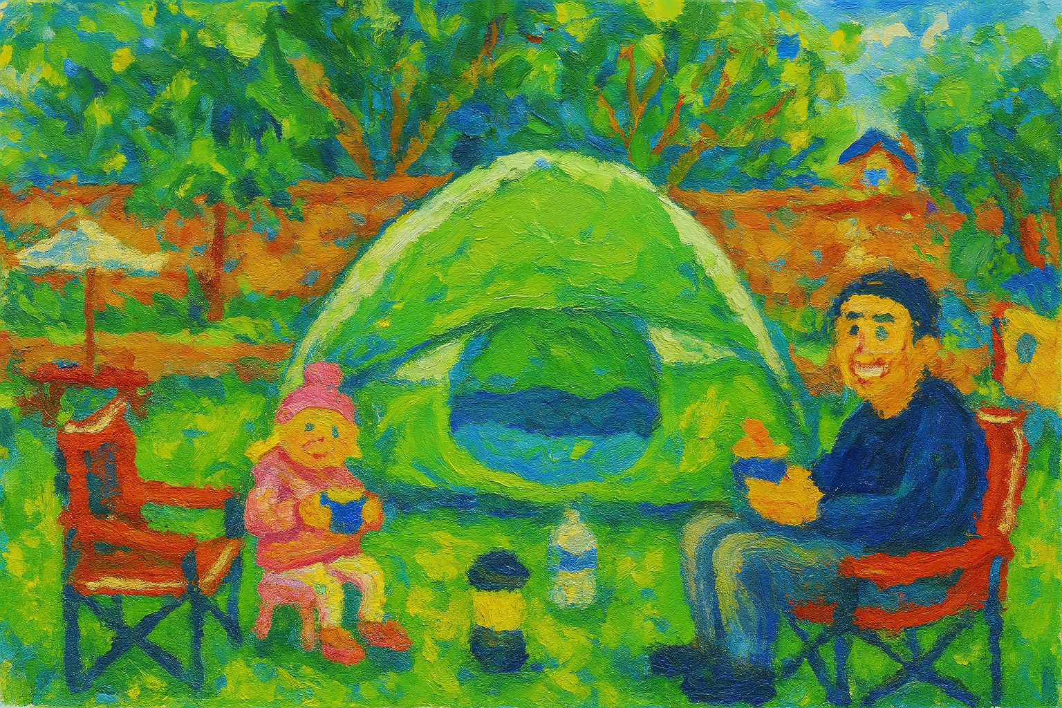 Backyard Camping with Dad Cover