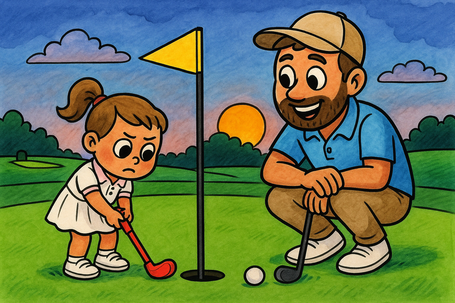 Dad and the Golf Adventure Cover