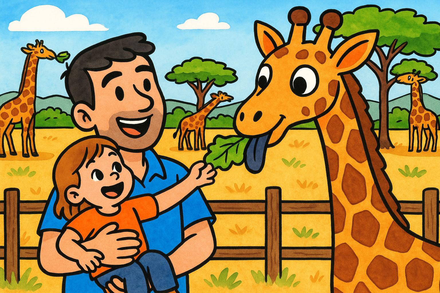 Dad and the Trip to the Zoo Cover