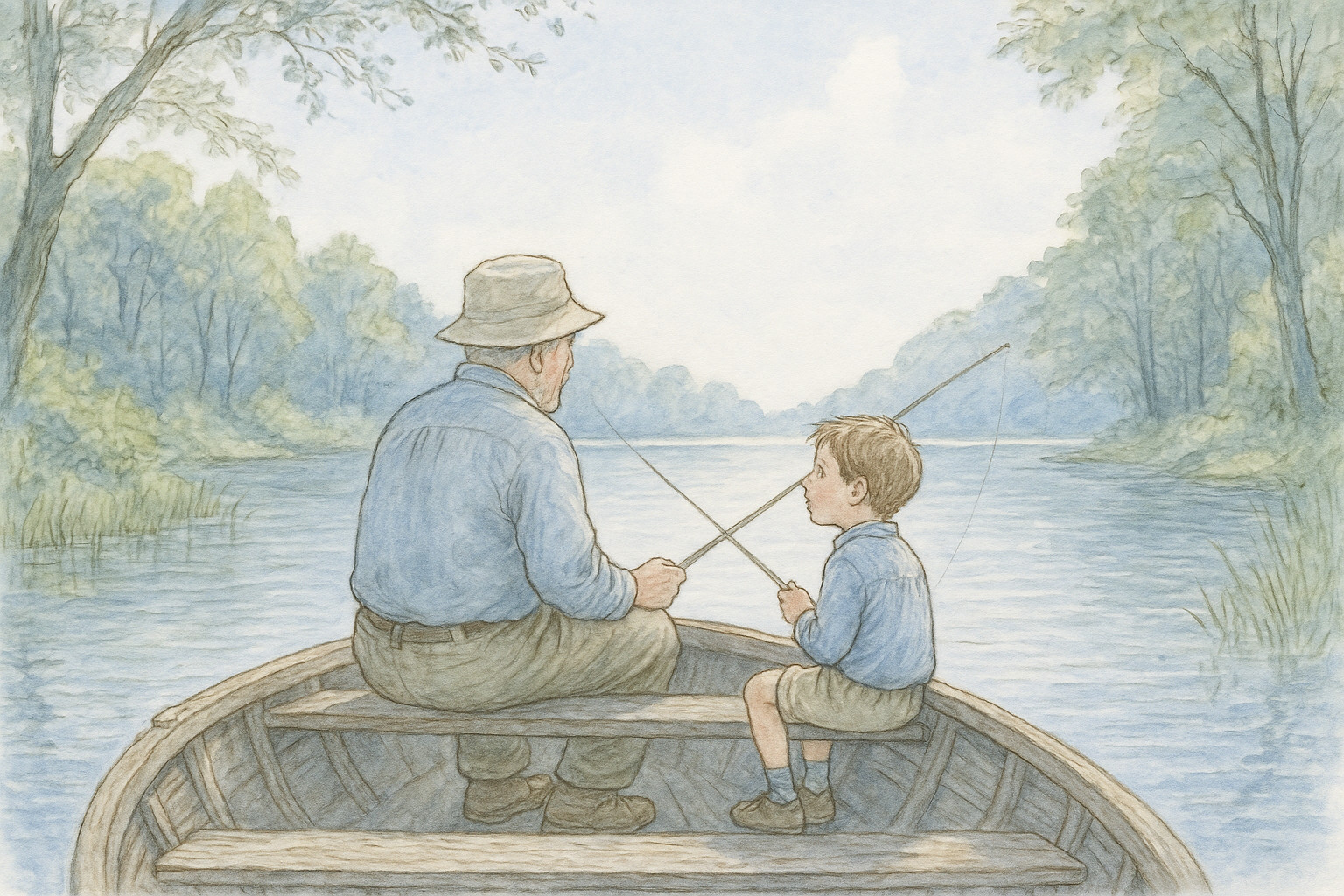 Grandpa Caught a Fish!