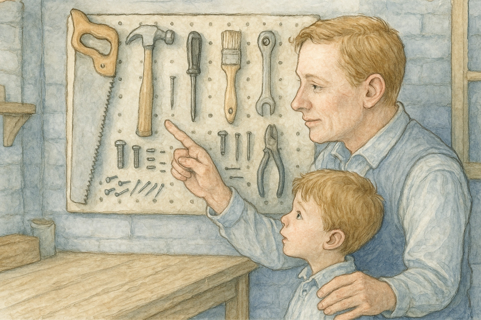 Grandpa Counts His Tools