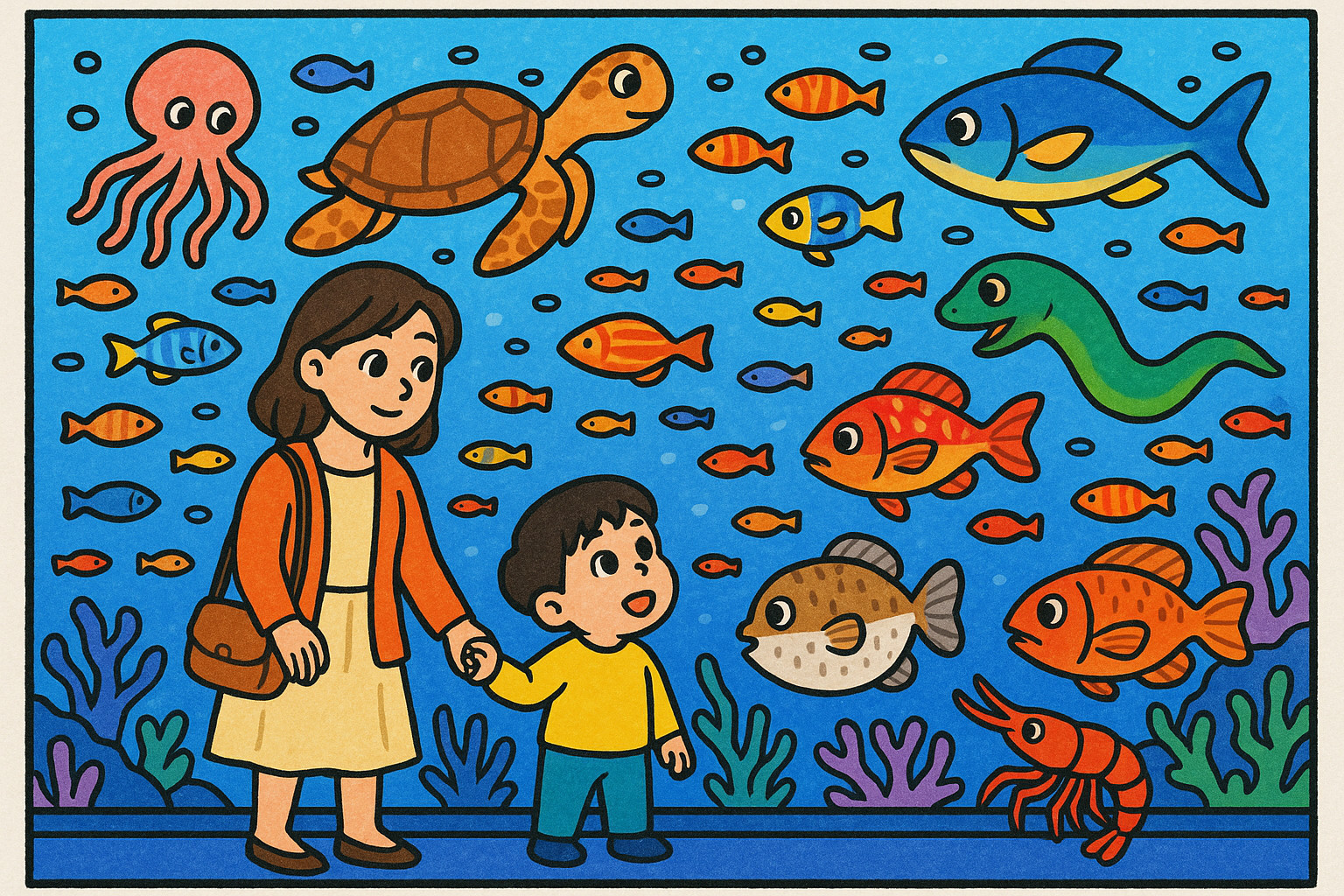 Mom and the Aquarium Cover
