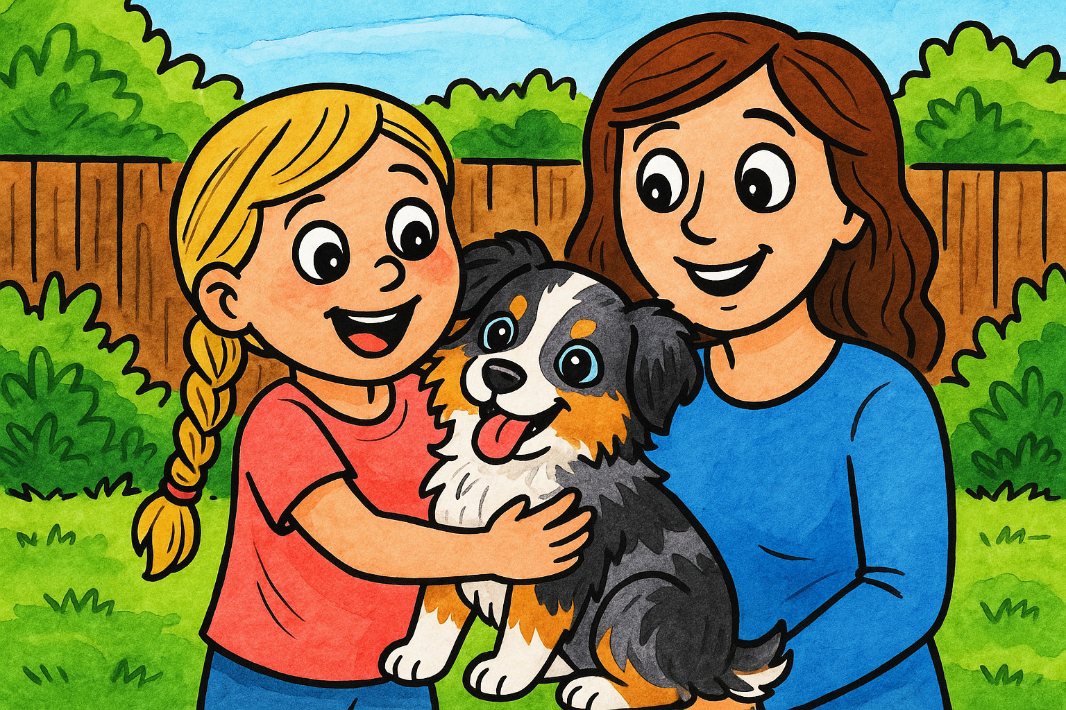 Mom and the Puppy Cover