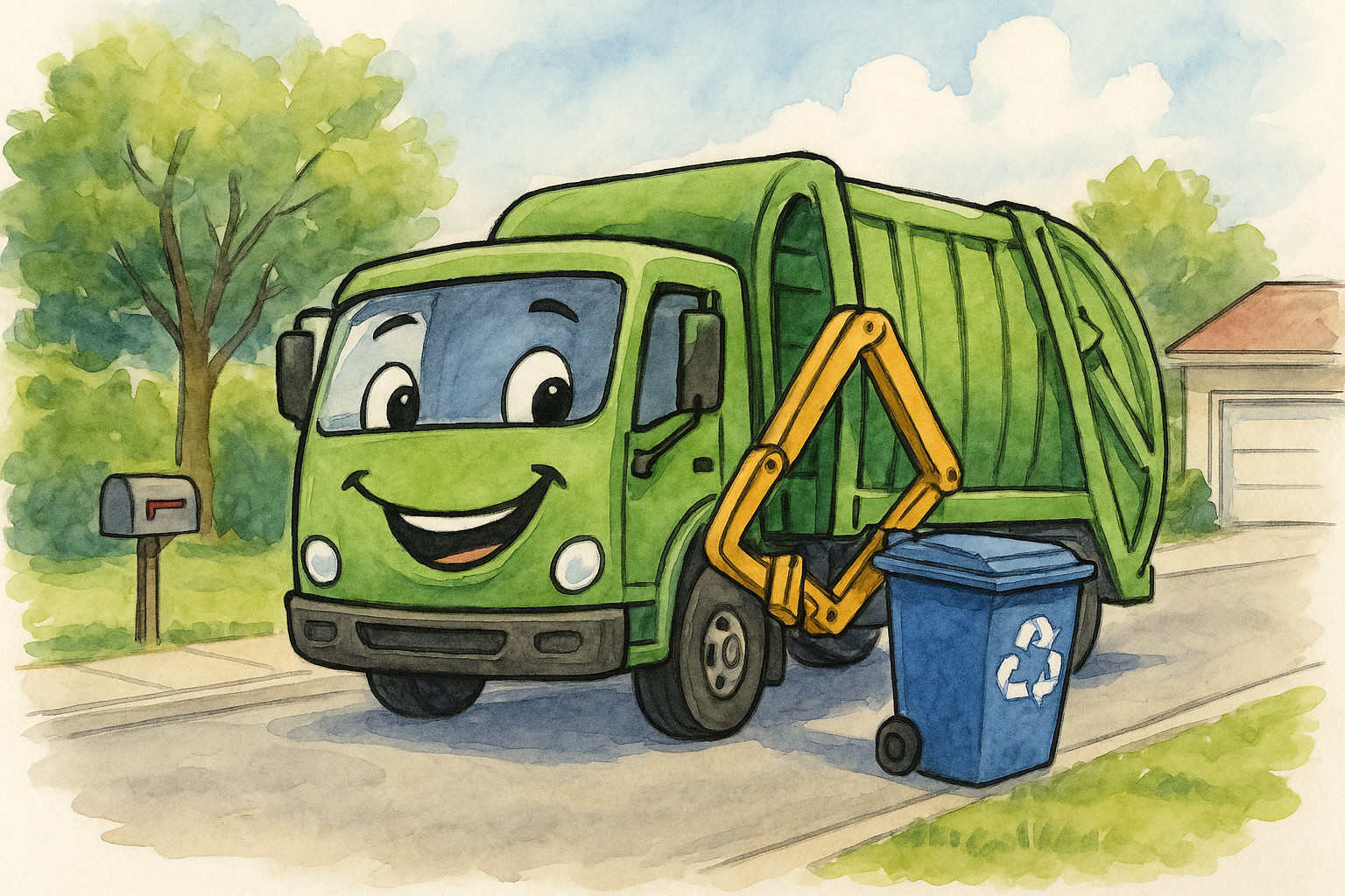 The Happy Trash Truck