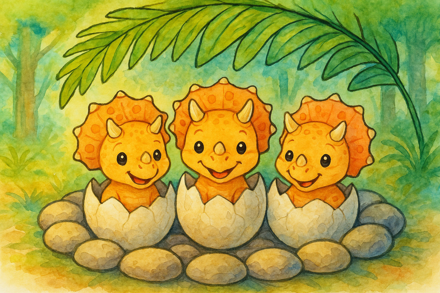 Triceratops Family Adventure Cover