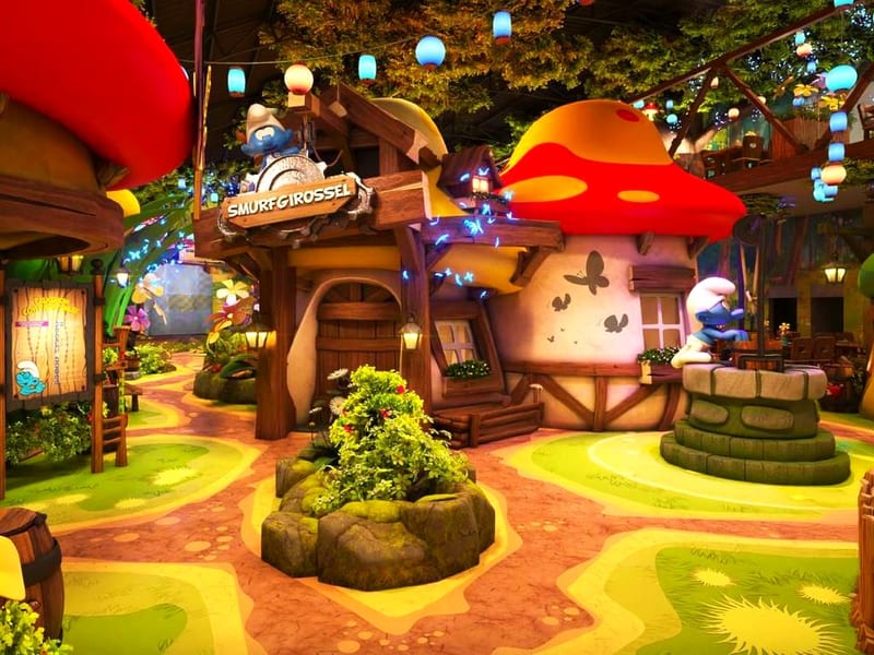 Área kids de Vila dos Smurfs Park