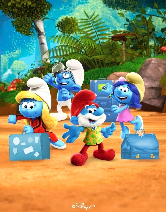 Área kids de Vila dos Smurfs Park