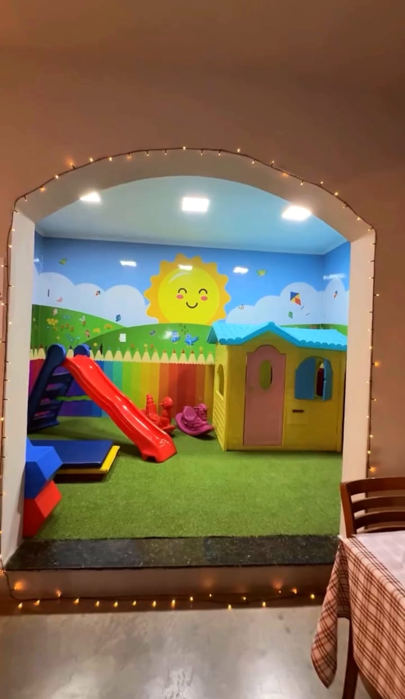 Área kids de Mozzarella Pizzaria