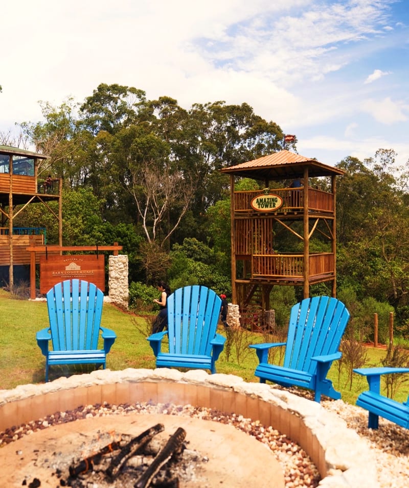 Área kids de Barn Lodge & Café