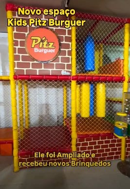 Área kids de Pítz Burguer Restaurante