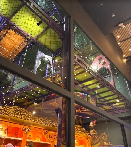 Área kids de Circo da Pizza