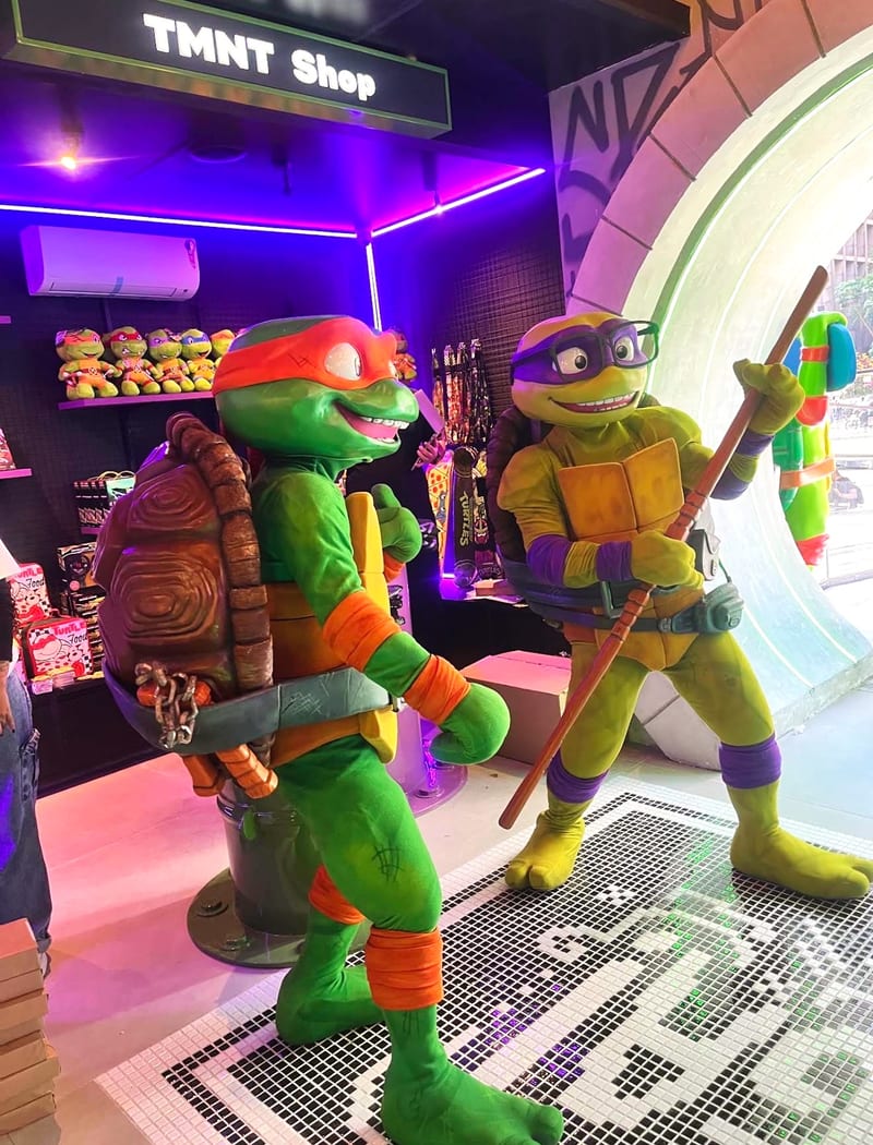 Área kids de Turtles Pizzaria