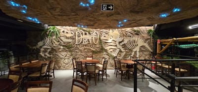 Dino Restaurante: Temático, Espaço Kids, Aniversários, Shopping Vila Olímpia SP