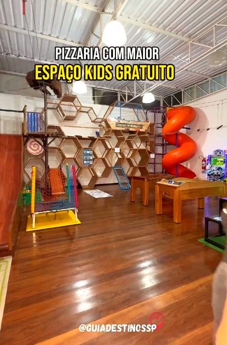 Área kids de Pizzaria Fabrincando