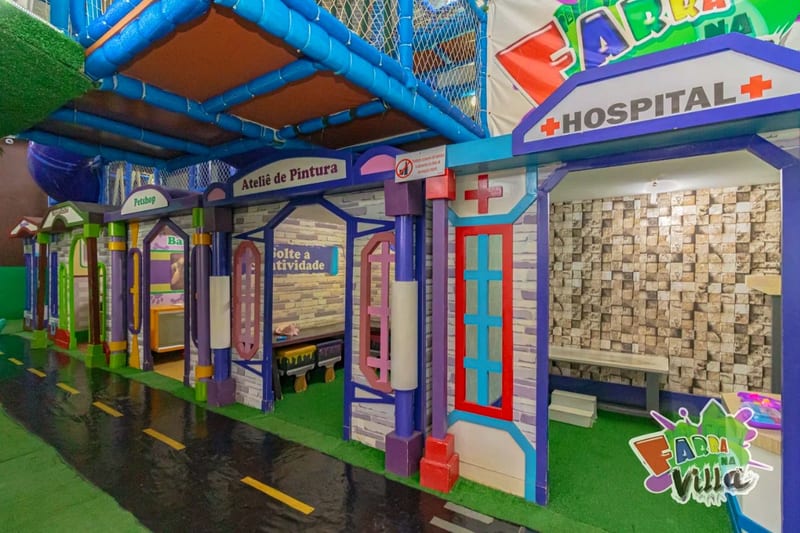 Área kids de Restaurante Farra na Villa