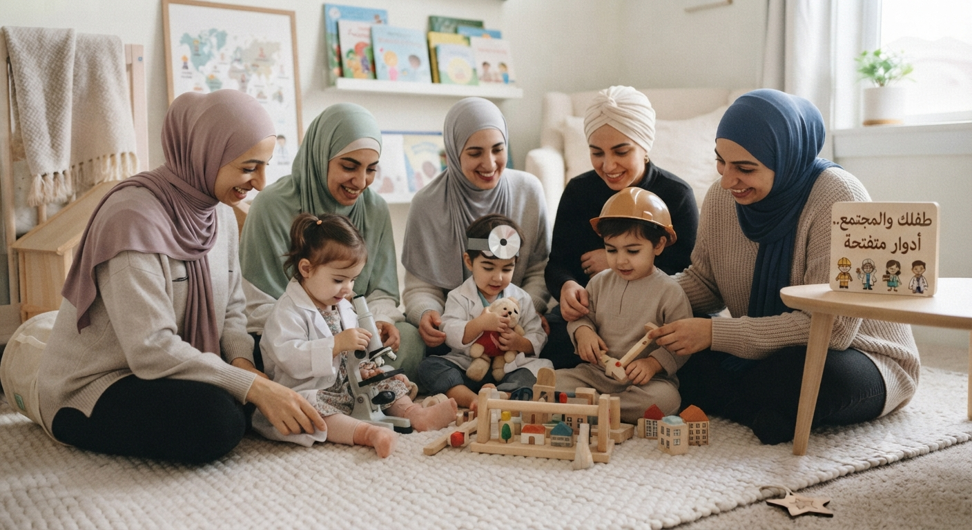 صورة غلاف مقال طبي عن: طفلك والمجتمع: أدوار متفتحة