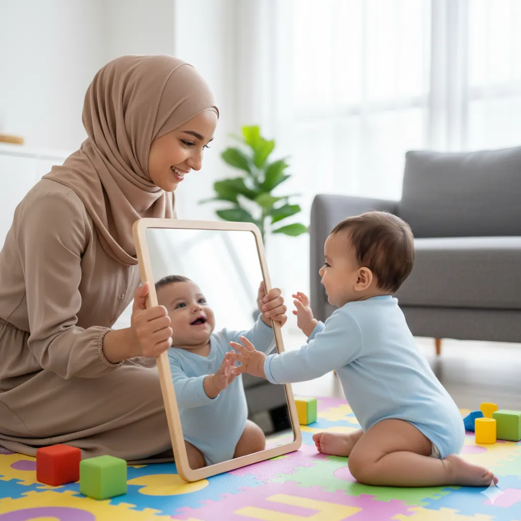 صورة غلاف مقال طبي عن: طفلك والمرآة: اكتشاف الذات