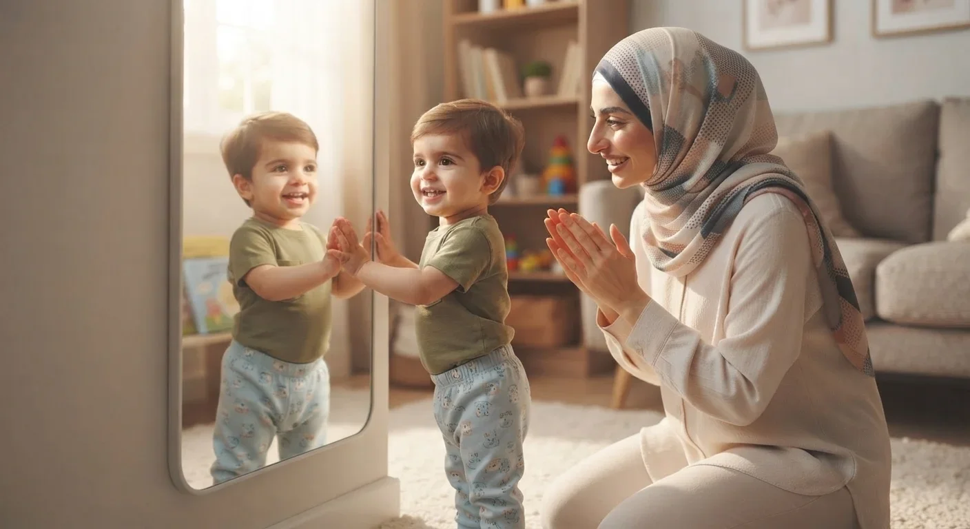 صورة غلاف مقال طبي عن: طفلك والمرآة: اكتشاف الذات