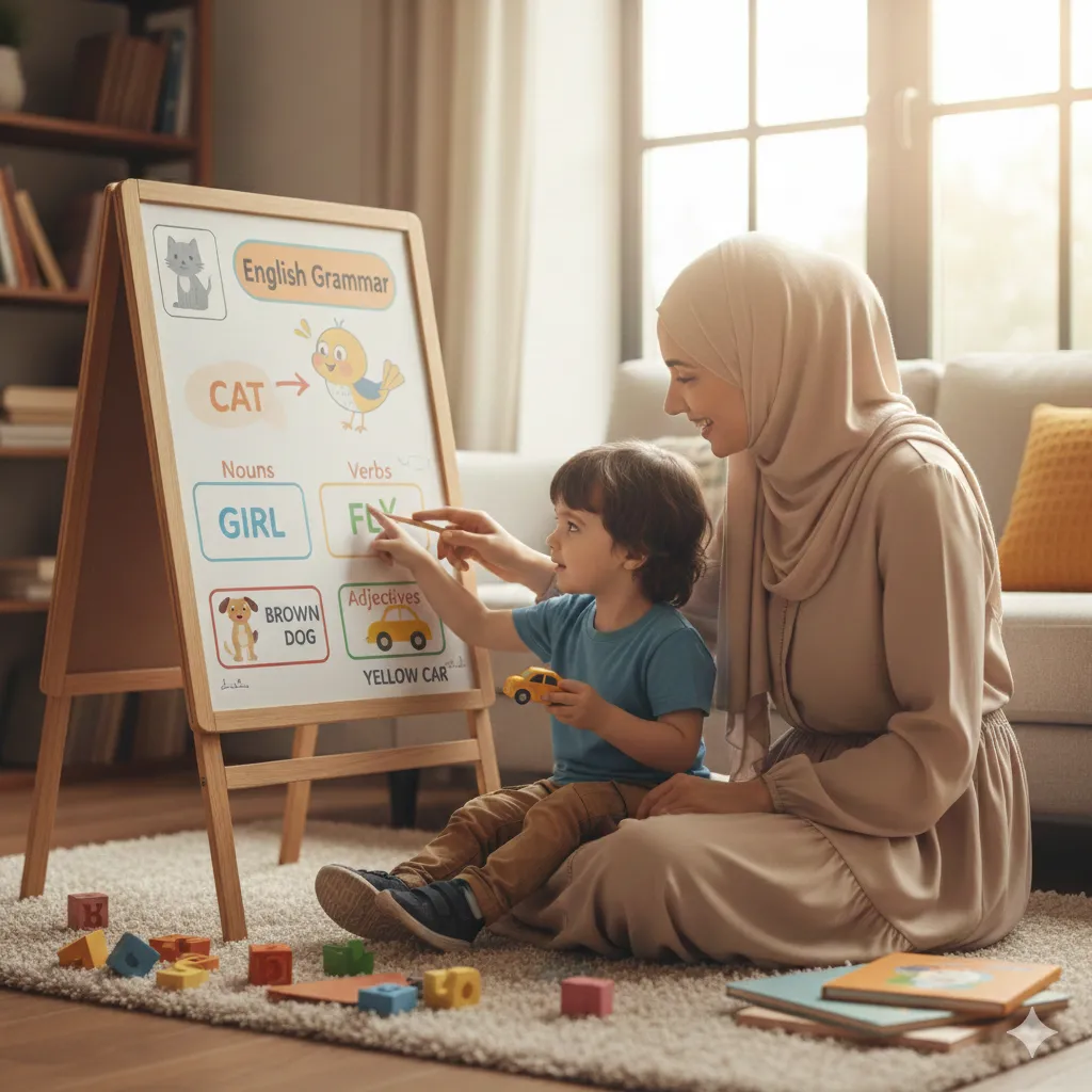 صورة غلاف مقال طبي عن: قواعد اللغة: خطوات طفلك الأولى
