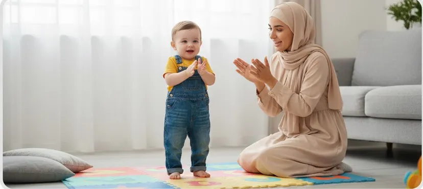 صورة غلاف مقال طبي عن: طفلك يقف: خطوات واثقة