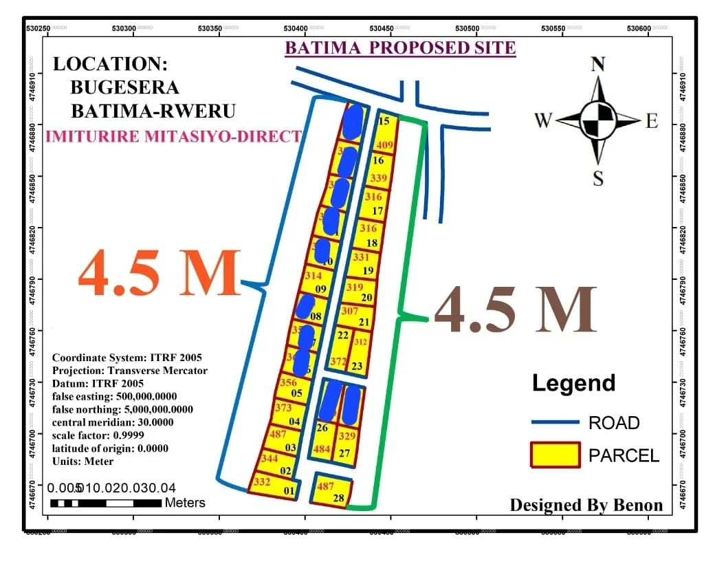 18-Plot Site in Rweru, Bugesera — From RWF 4,500,000